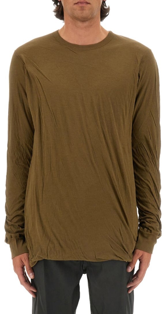 Rick Owens Cotton T-Shirt Bruin