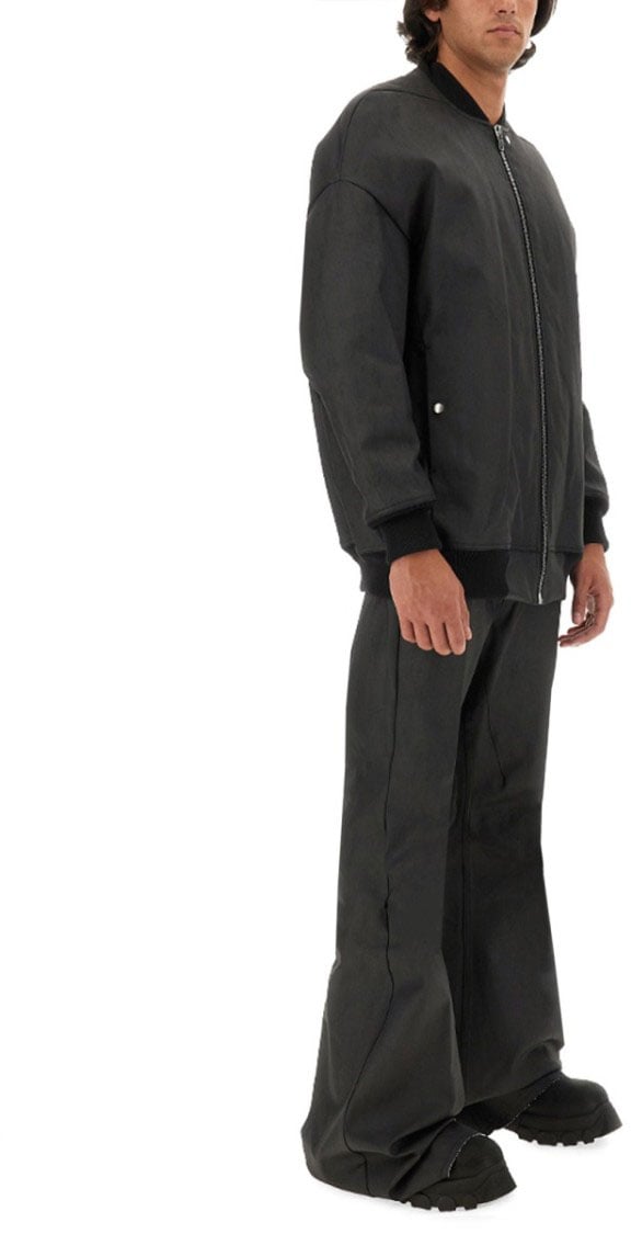 Rick Owens Bomber With Zip Zwart