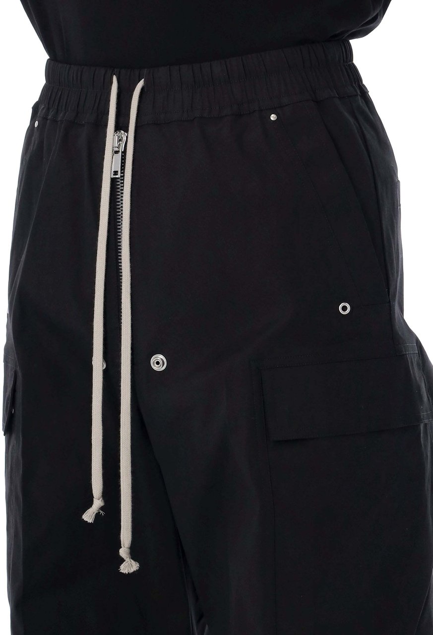 Rick Owens Cargobelas heavy cotton poplin pant Zwart