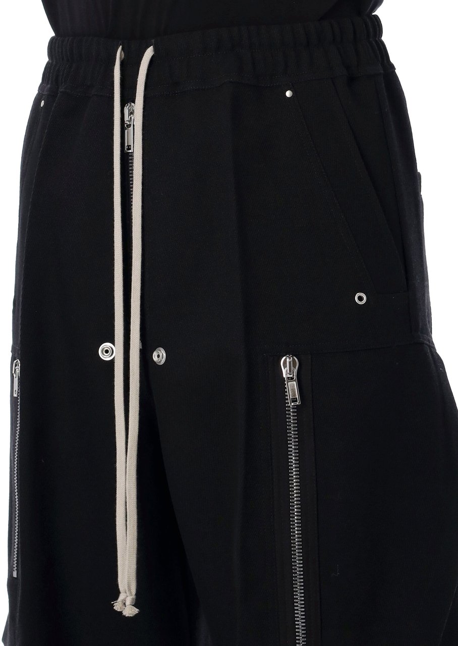 Rick Owens Cargobelas wool drill pants Zwart
