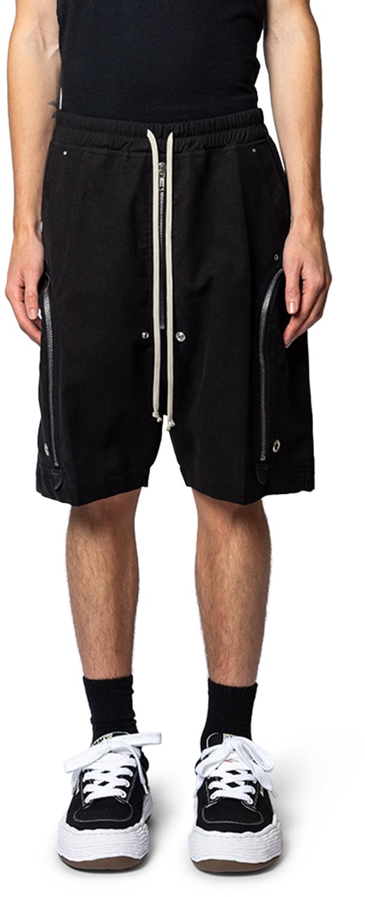 Rick Owens BAUHAUS BELA SHORTS BLACK Zwart