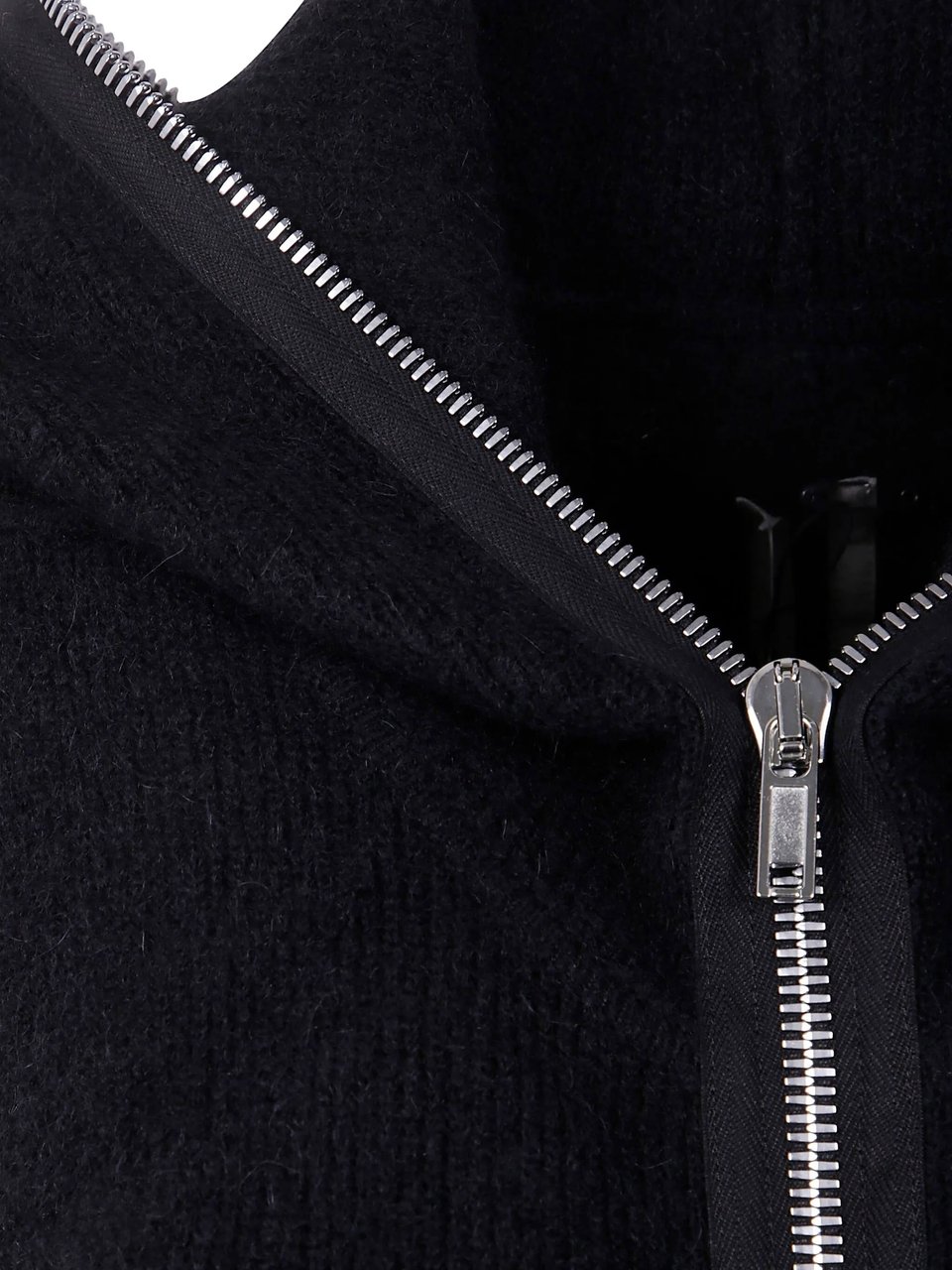 Rick Owens Gimp Relaxed Fit Zip Hoodie Zwart