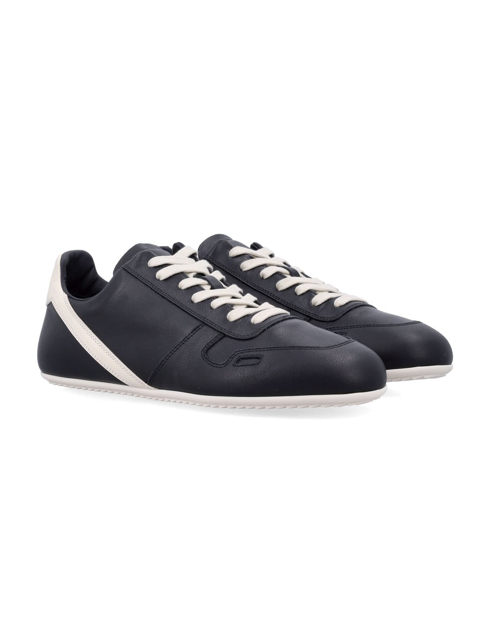 Rick Owens Subtle Panel Detailing Minimal Sneakers Zwart