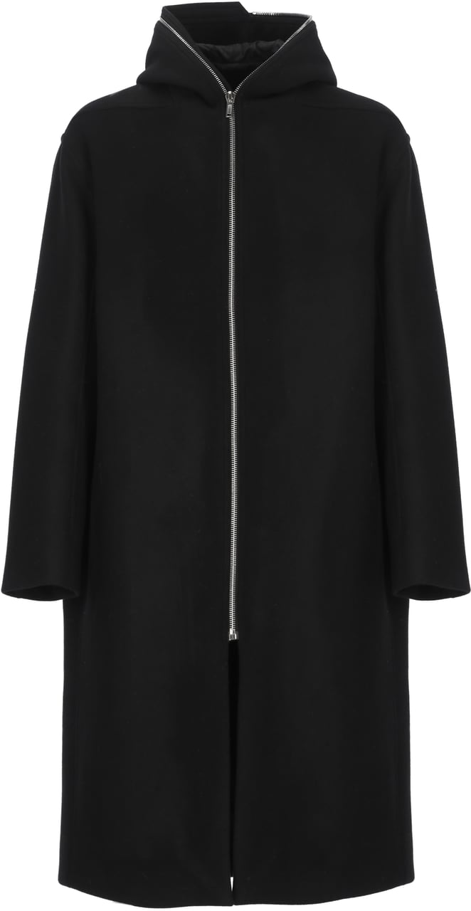 Rick Owens Coats Black Zwart