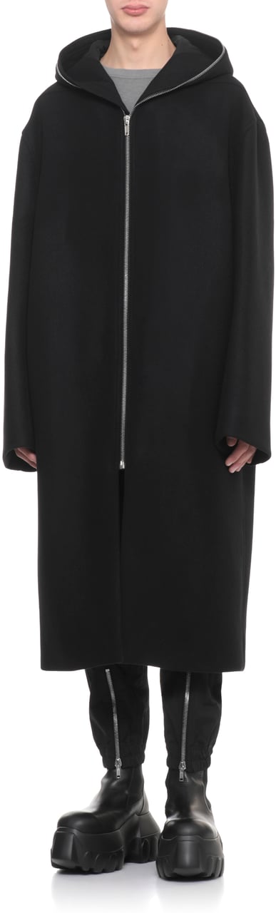 Rick Owens Coats Black Zwart