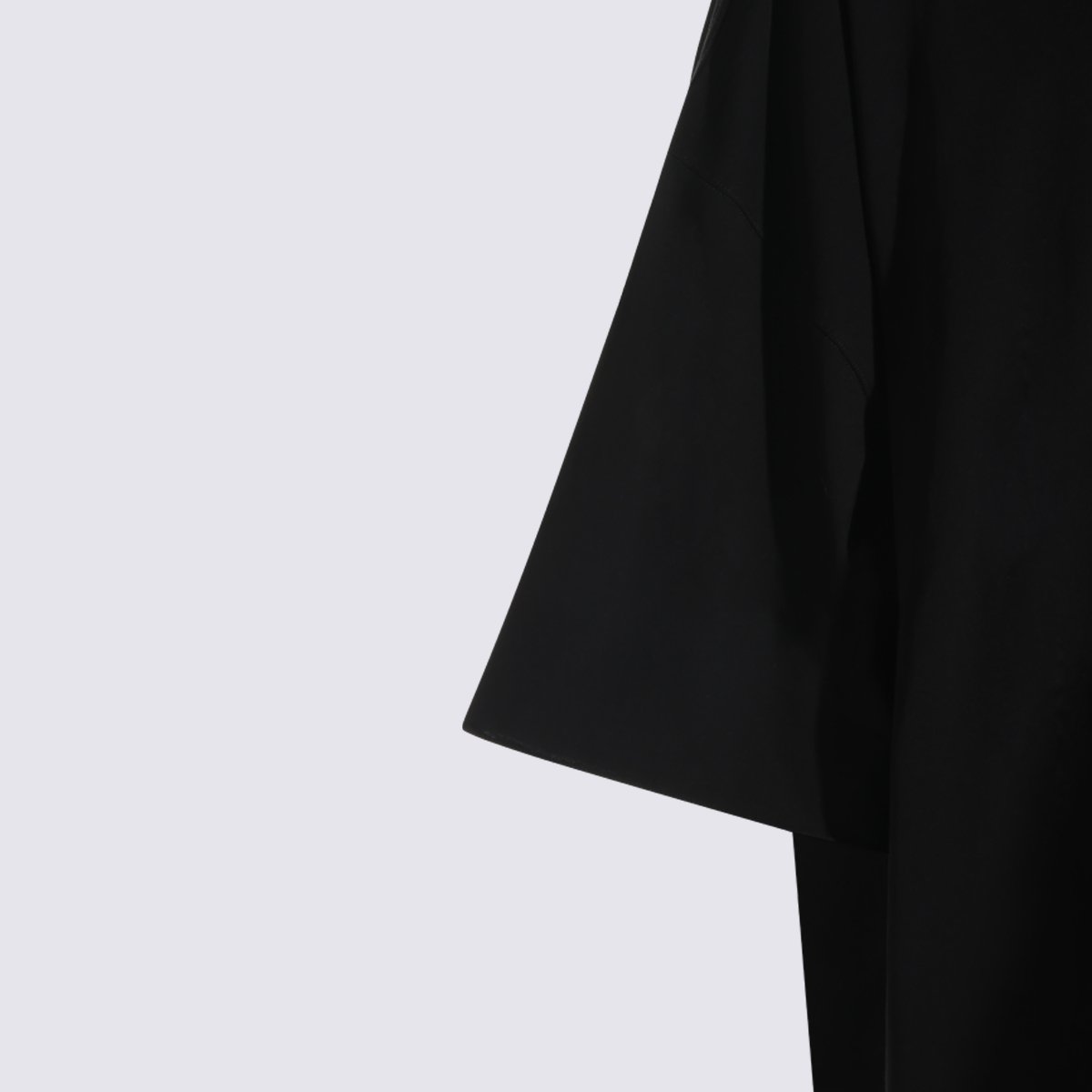 Rick Owens Oversized Black T-Shirt with Wide Elbow-Length Sleeves Zwart
