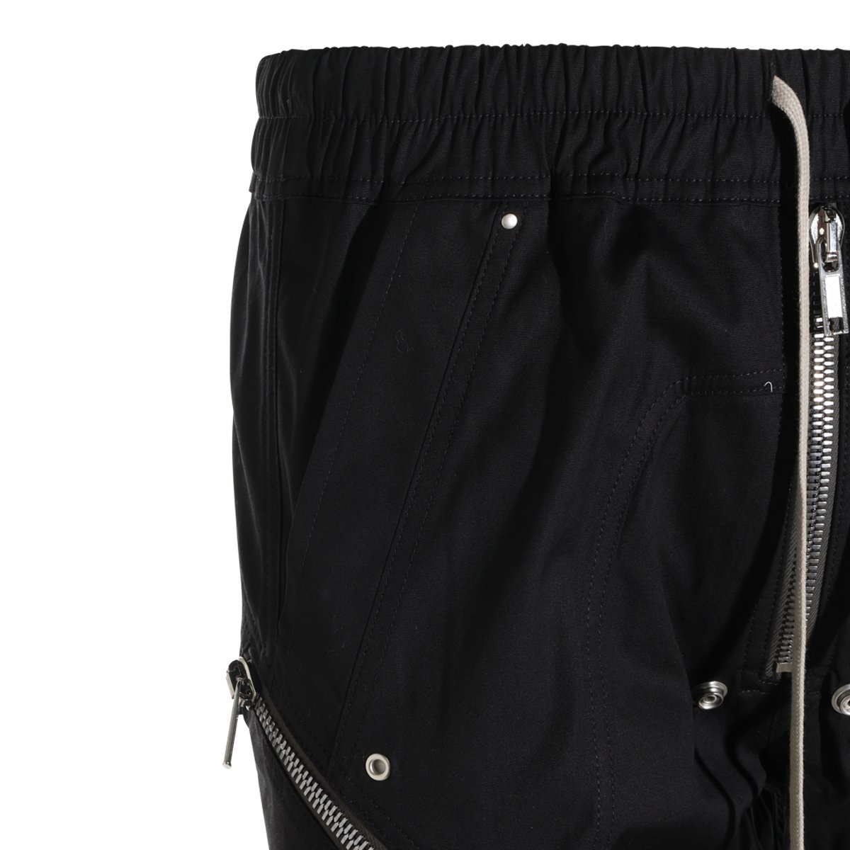 Rick Owens Cargo-Style Pants With Drawstring Waist And Zipped Cuffs Zwart