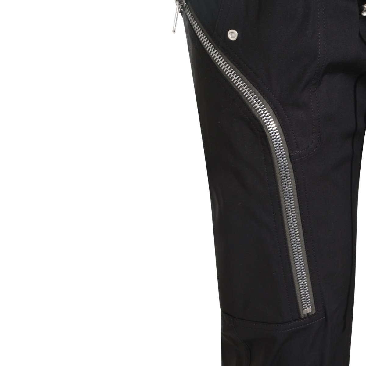 Rick Owens Cargo-Style Pants With Drawstring Waist And Zipped Cuffs Zwart