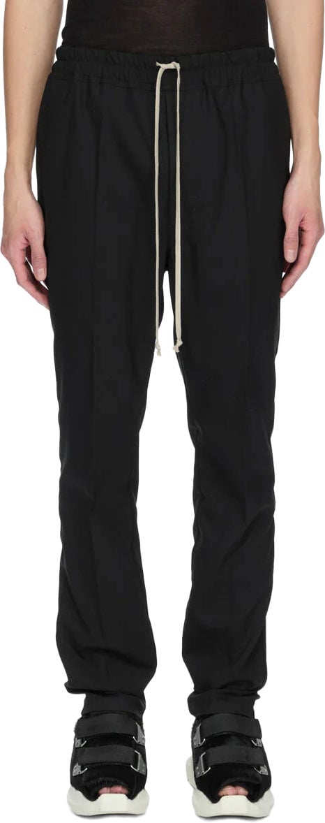 Rick Owens DRAWSTRING SLIM LONG BLACK Divers