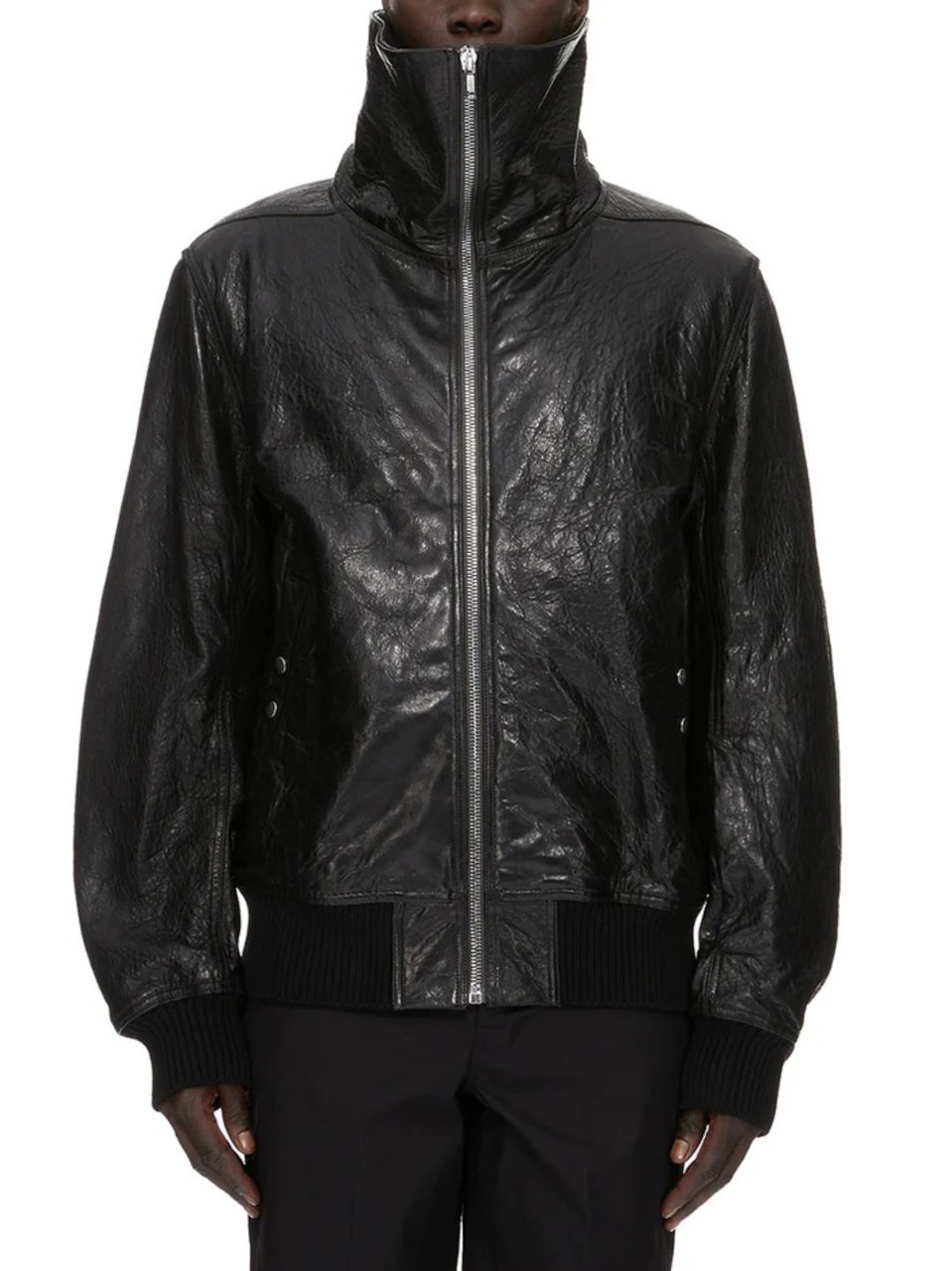 Rick Owens Dracuflight Boxy Black Jacket Zwart