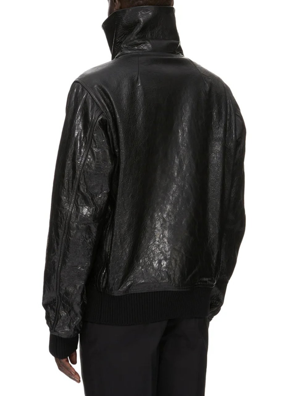 Rick Owens Dracuflight Boxy Black Jacket Zwart