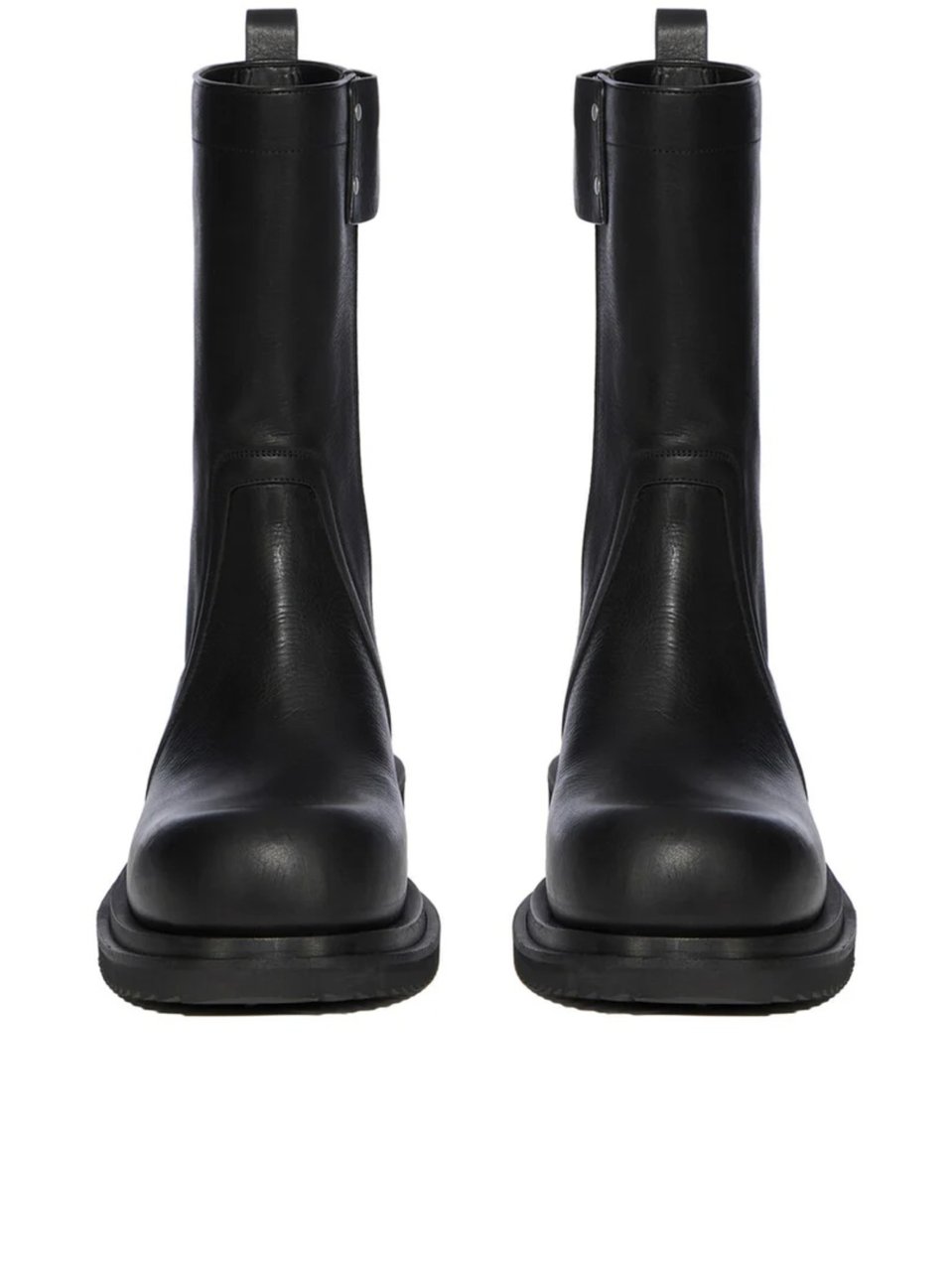 Rick Owens Black Leather Creeper Gabe Boots Zwart