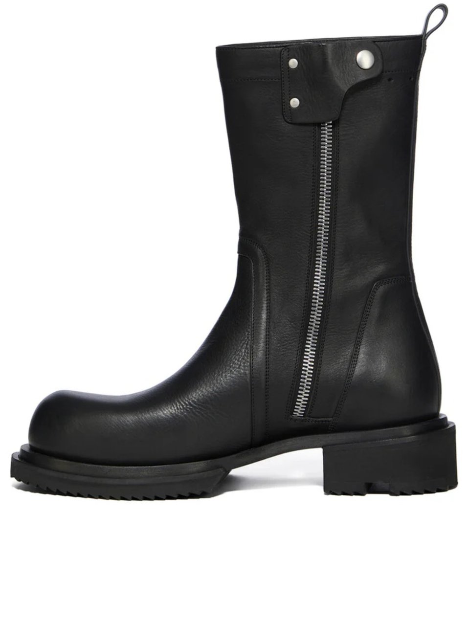 Rick Owens Black Leather Creeper Gabe Boots Zwart