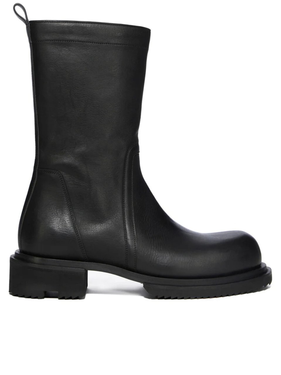 Rick Owens Black Leather Creeper Gabe Boots Zwart