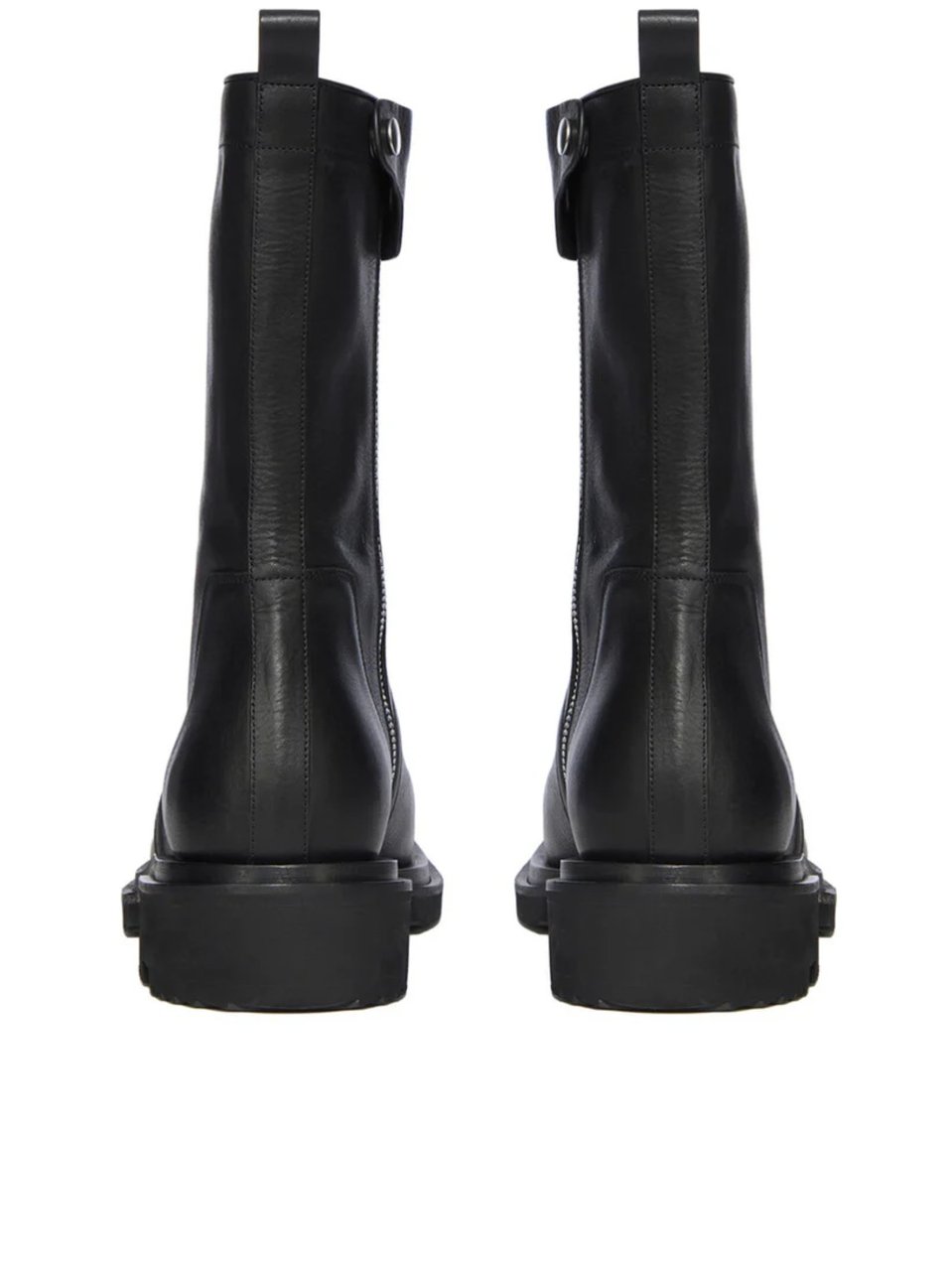 Rick Owens Black Leather Creeper Gabe Boots Zwart