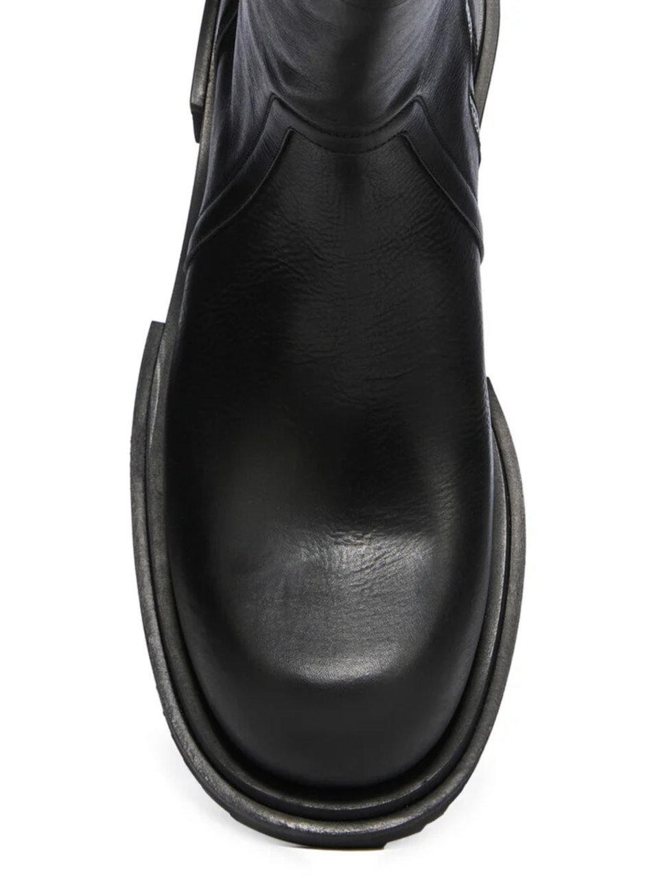 Rick Owens Black Leather Creeper Gabe Boots Zwart