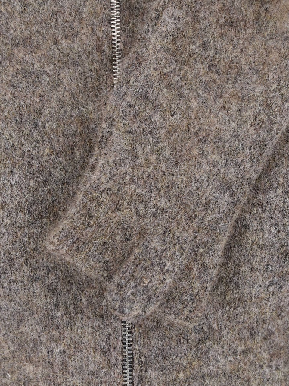 ROA Grey Textured High Collar Sweater Bruin