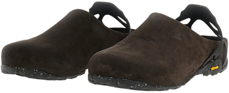 ROA Brown Fedaia Suede Clogs Bruin