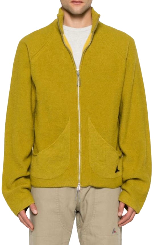 ROA Mohair Cardigan Yellow Geel