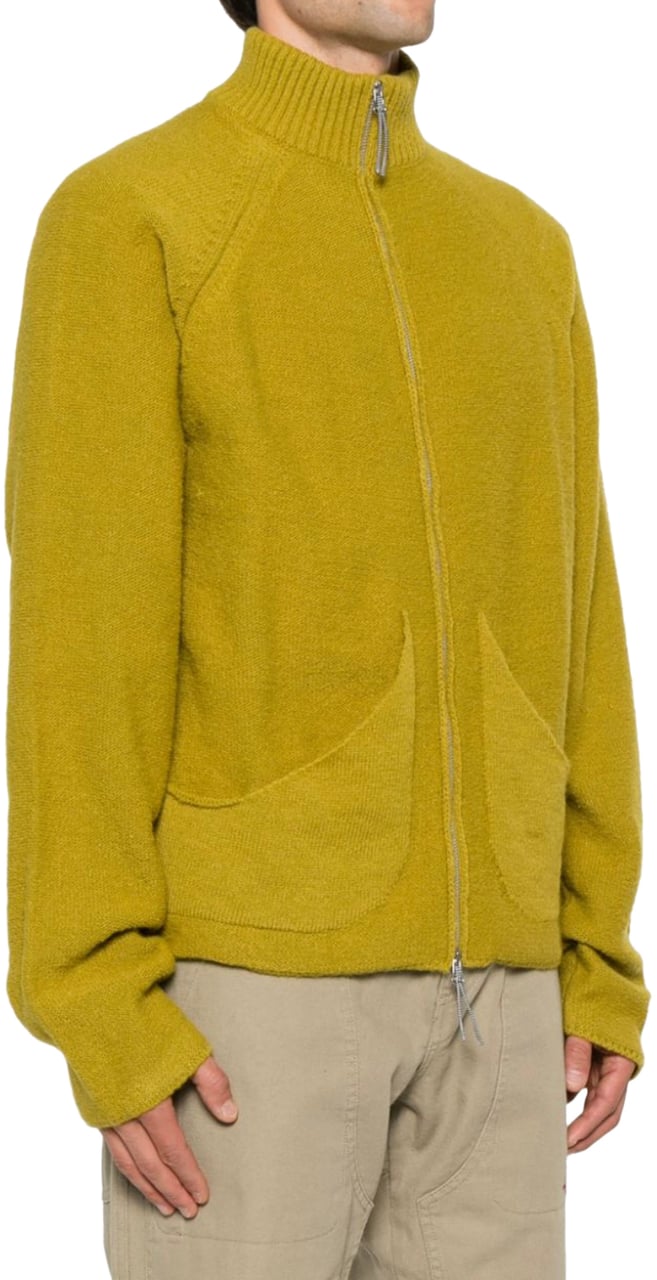 ROA Mohair Cardigan Yellow Geel