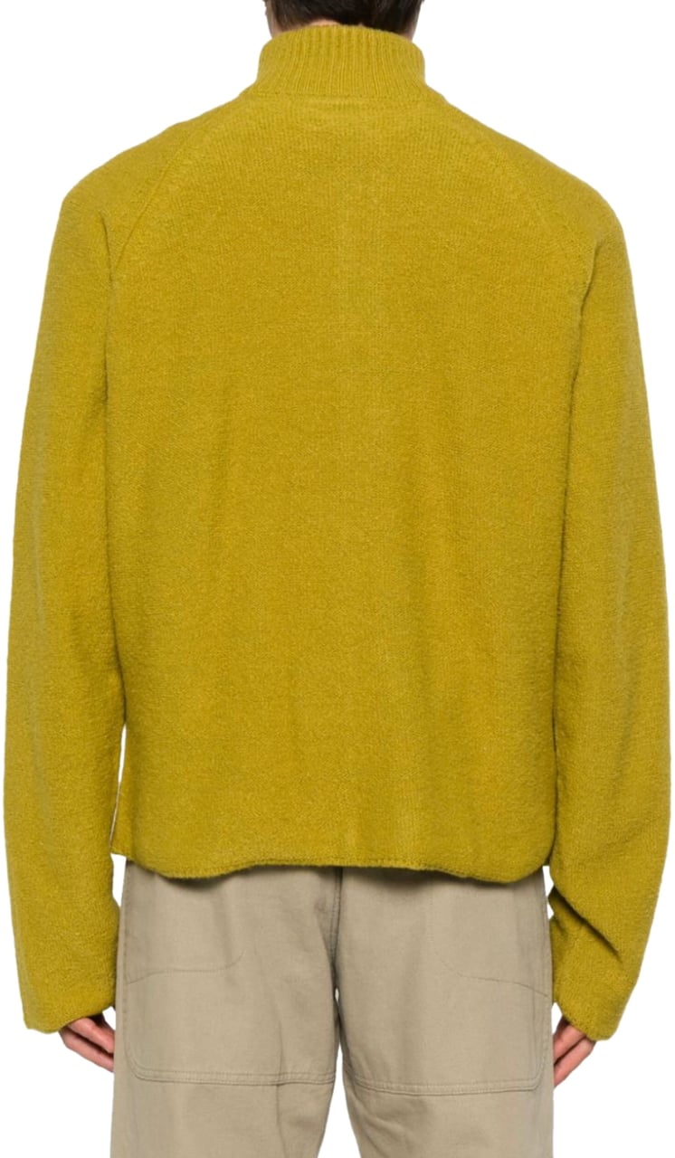 ROA Mohair Cardigan Yellow Geel