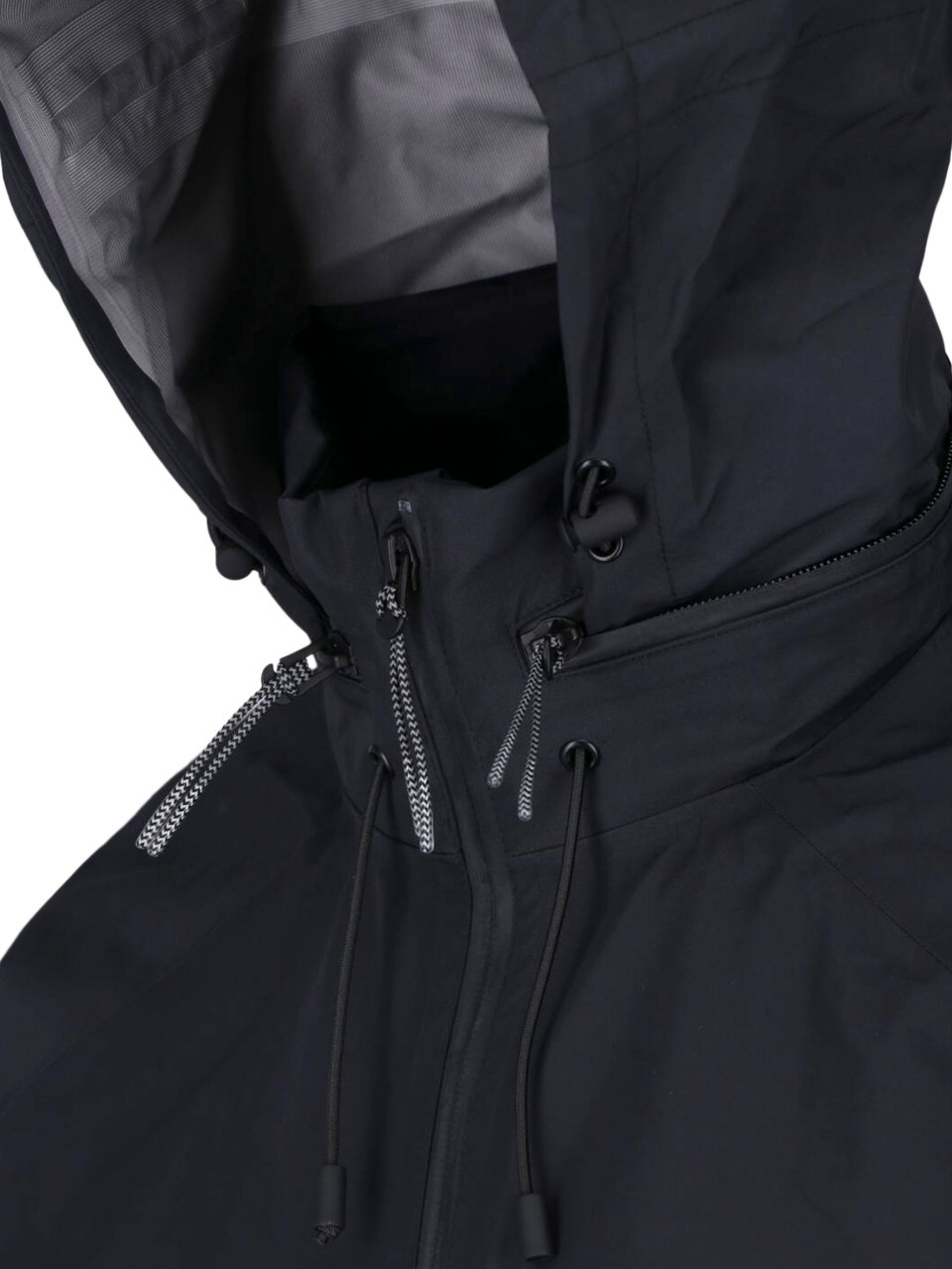 ROA Black Functional Adjustable Hooded Jacket Zwart