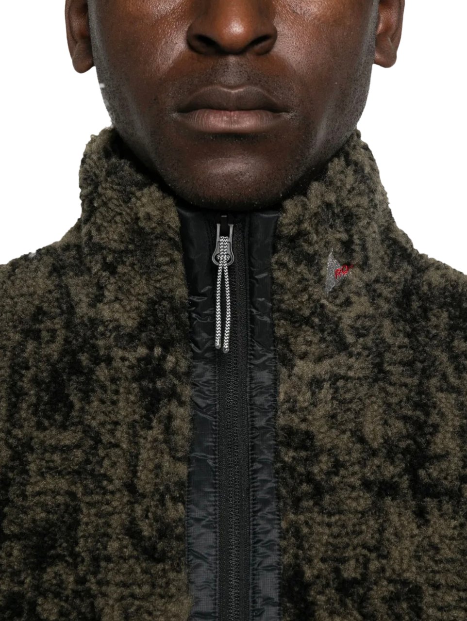 ROA Ewe Furry Jacket Olive Groen