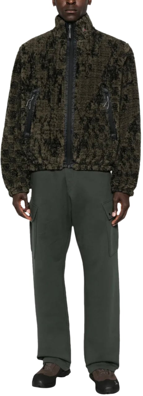 ROA Ewe Furry Jacket Olive Groen
