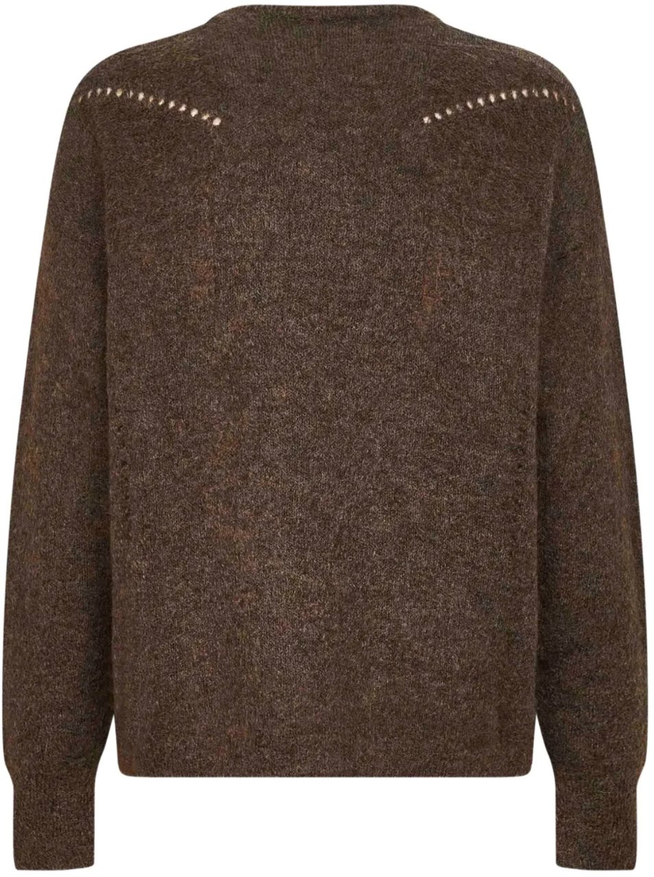 ROA Dropstitch Mohair Knit Crewneck Brown Bruin