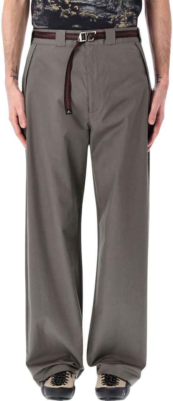 ROA Centipede Buckle Pant Grigio Grijs