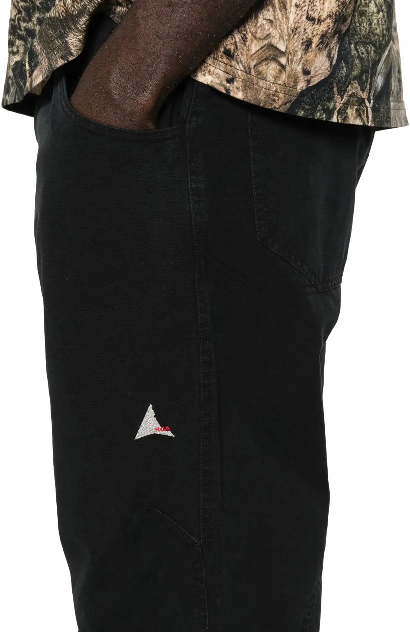 ROA Crimp Shaped Cotton Pants Anthracite Grijs