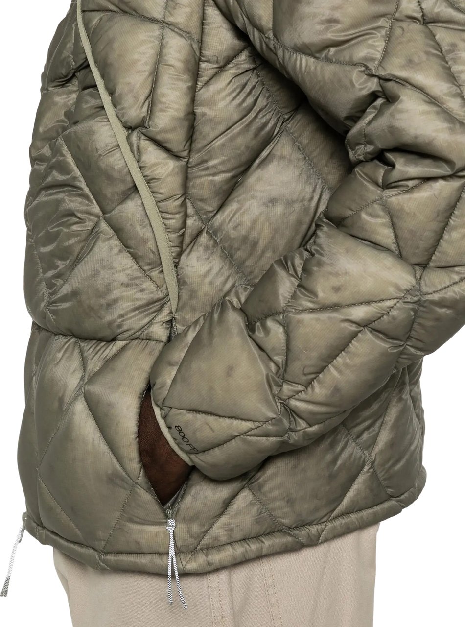 ROA Nuna 800 Fill Power Hooded Down Jacket Sage Green Groen