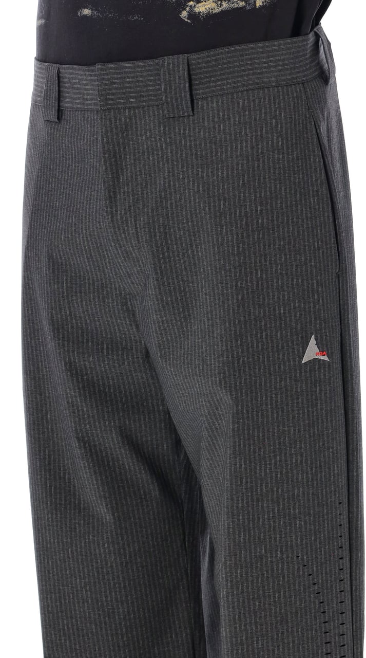 ROA Pinstripe Pant Nero Zwart