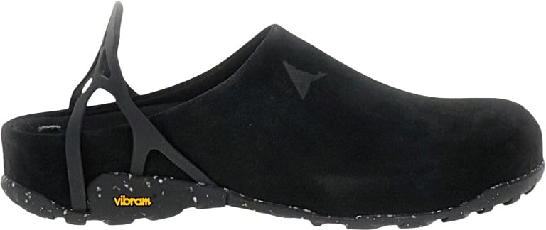 ROA Black Fedaia Suede Clogs Zwart