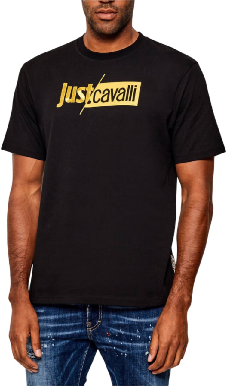 Roberto Cavalli T-Shirts And Polos Black Zwart