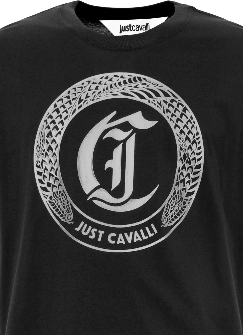 Roberto Cavalli T-Shirts And Polos Black Zwart