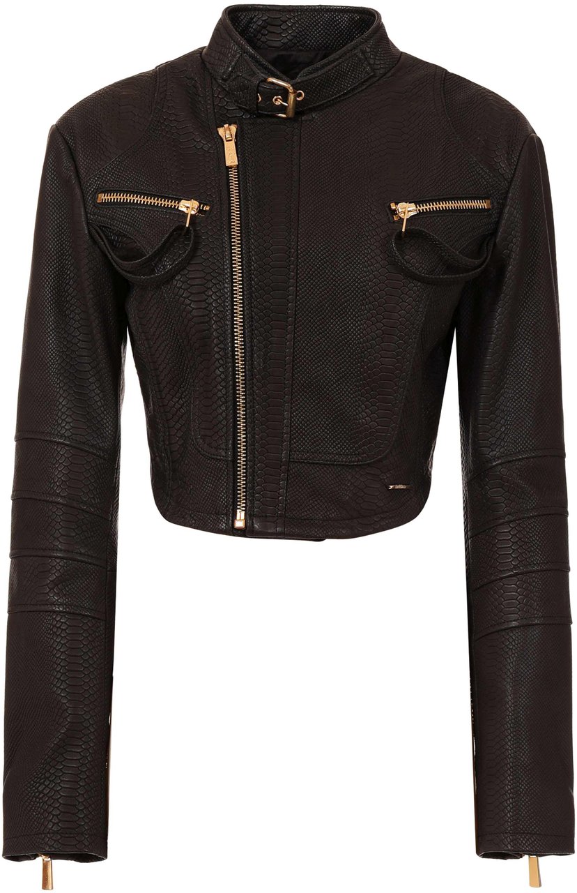 Roberto Cavalli Coats Black Zwart