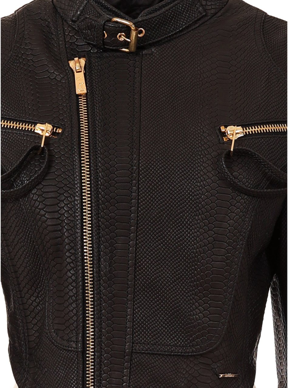 Roberto Cavalli Coats Black Zwart