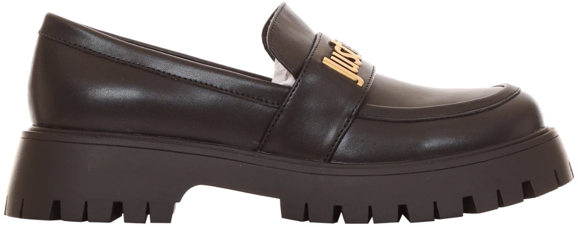 Roberto Cavalli Flat Shoes Black Zwart