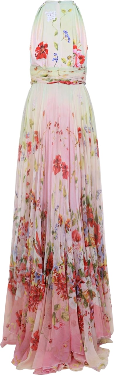 Roberto Cavalli Miami Flowers Long Dress Divers