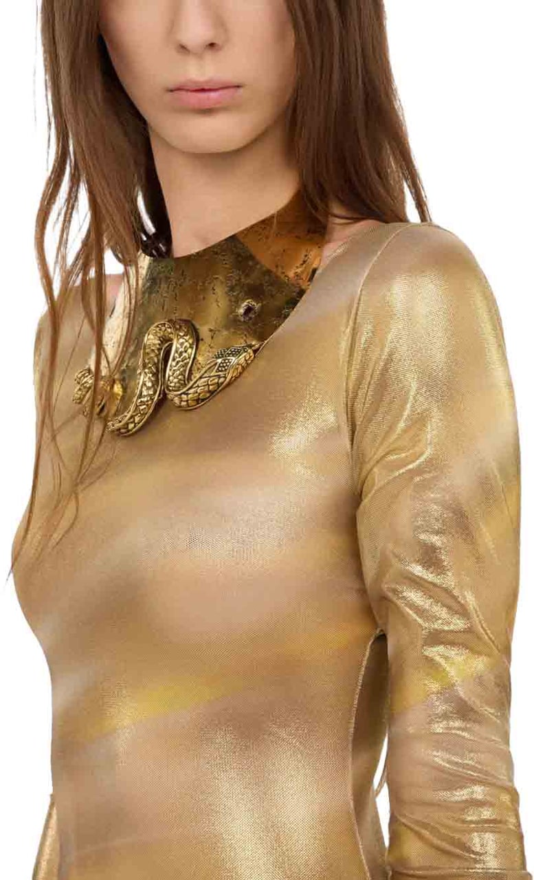 Roberto Cavalli Dresses Gold Goud