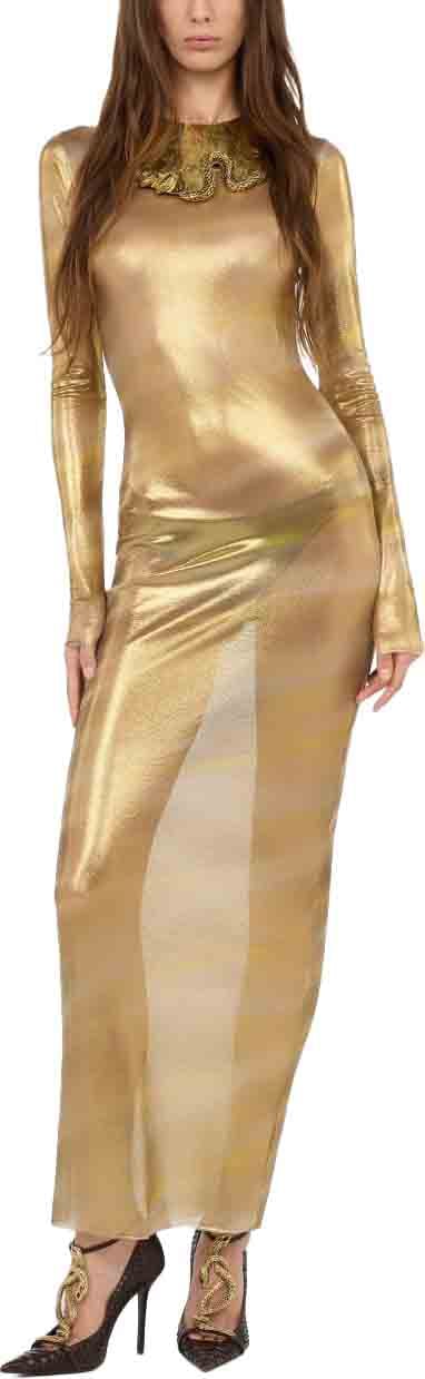 Roberto Cavalli Dresses Gold Goud