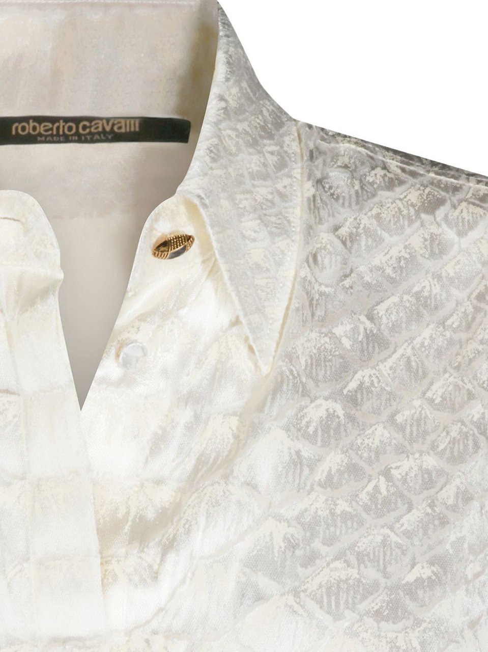 Roberto Cavalli Shirts Bianco Wit