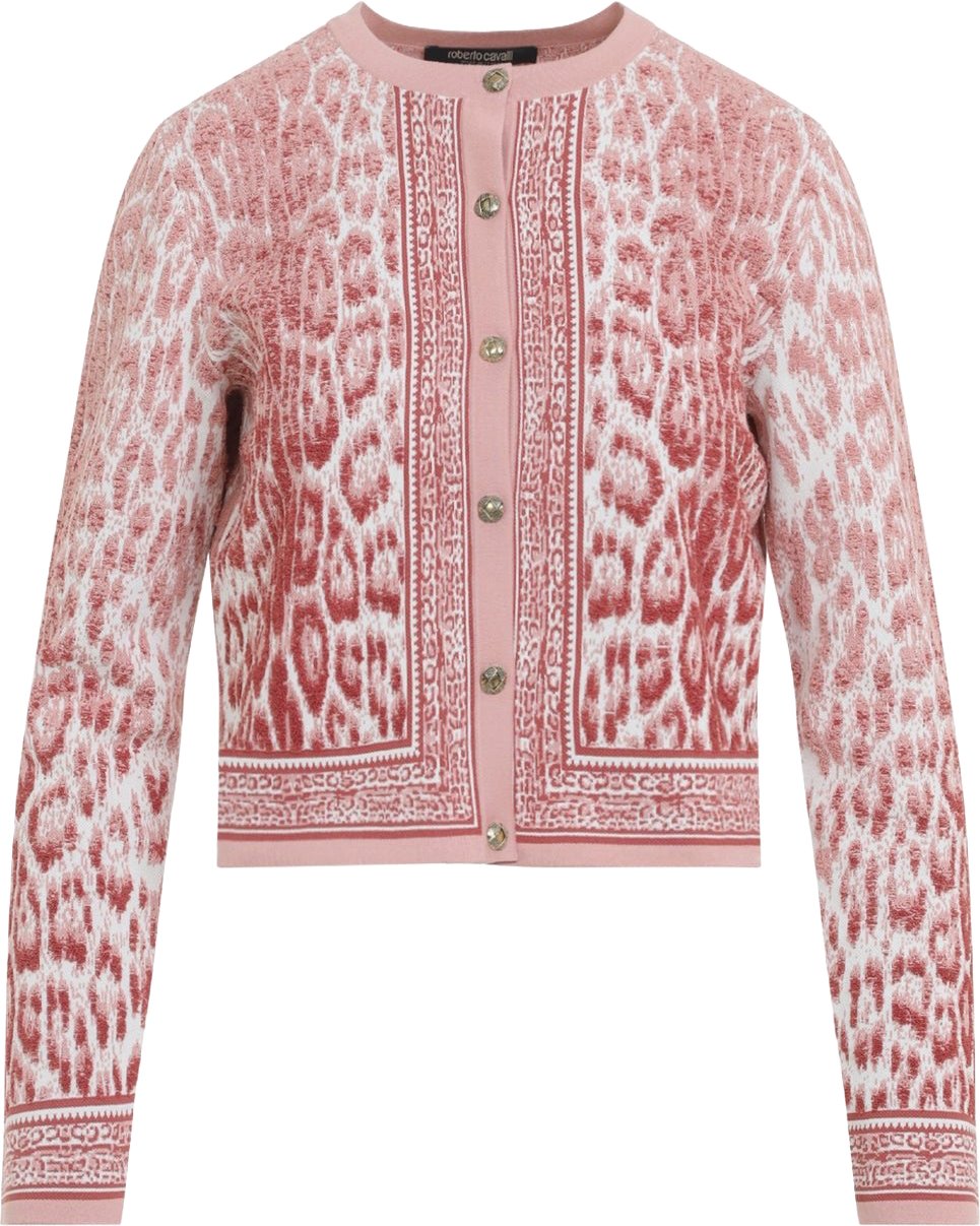 Roberto Cavalli Jaguar Print Cardigan Divers