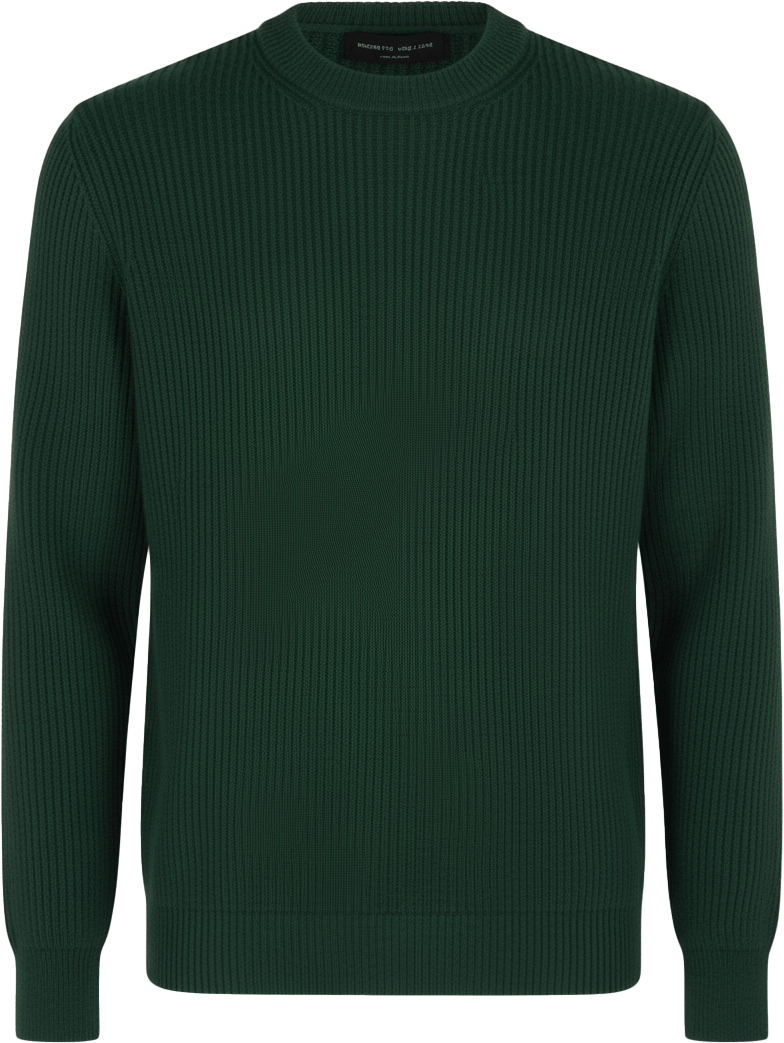 Roberto Collina Sweaters Verde Bosco Groen