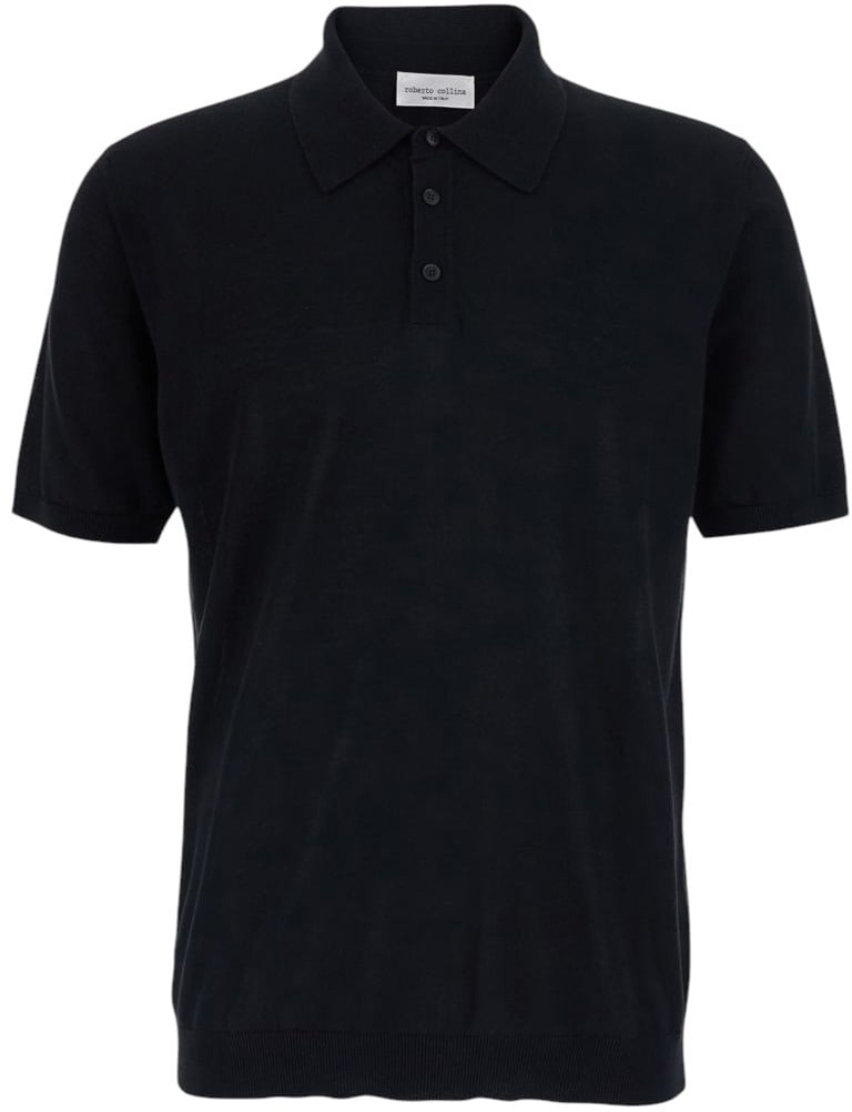 Roberto Collina T-Shirts And Polos Black Zwart