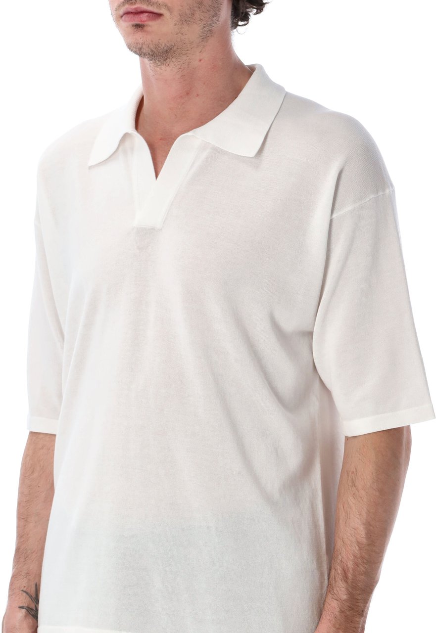Roberto Collina Over Polo Bianco Wit