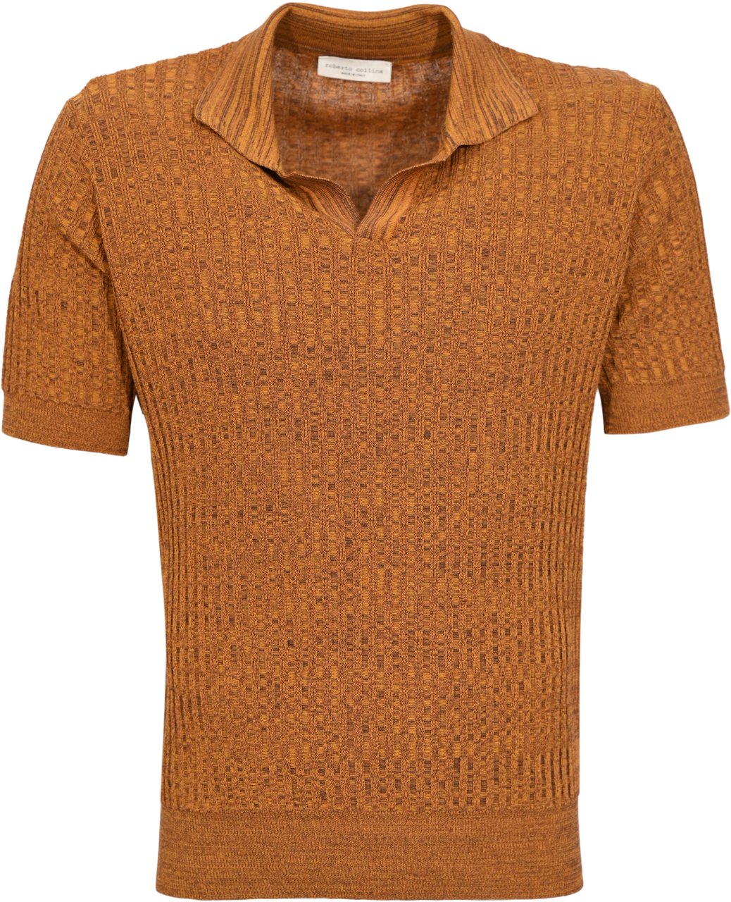 Roberto Collina T-Shirts And Polos Ochre Beige