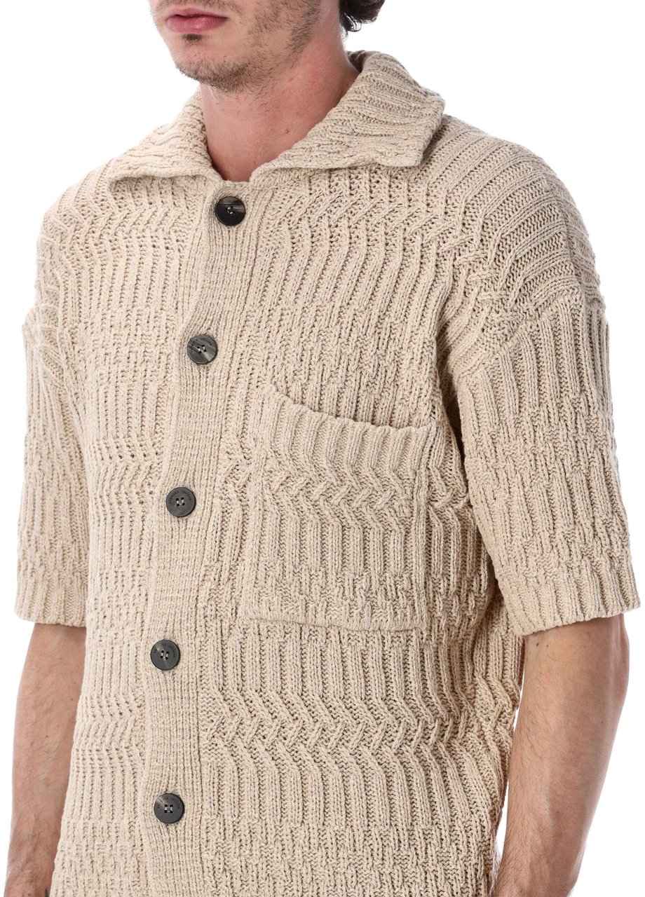 Roberto Collina Cable Cardigan Beige Beige