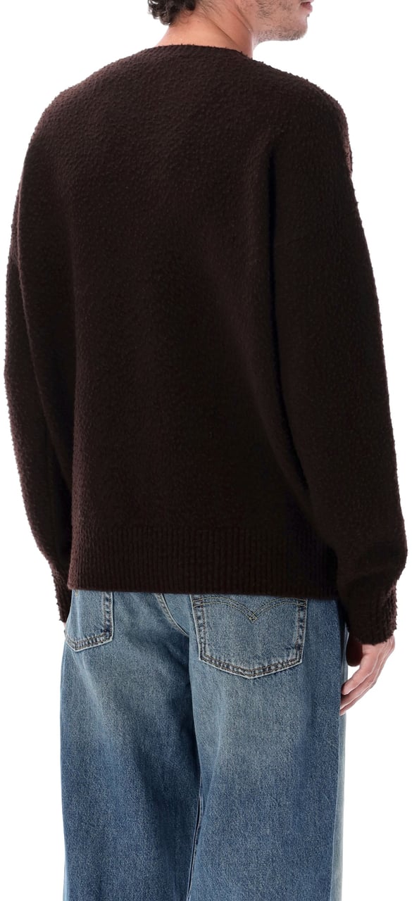 Roberto Collina Crewneck Casentino Dark Brown Bruin
